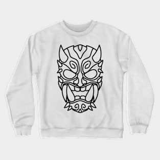 Black Demon Mask Crewneck Sweatshirt